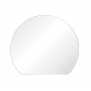 Sunrise Matte White Round Framed Mirror